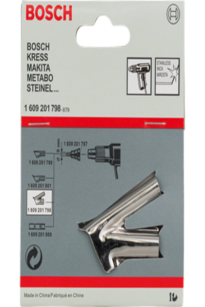 Bosch 1 609 201 798 - Welding nozzle - Silver - BOSCH - GHG 600 CE; GHG 630 DCE; GHG 660 LCD Professional; PHG 630 DCE - 1 cm - 1 pc(s)