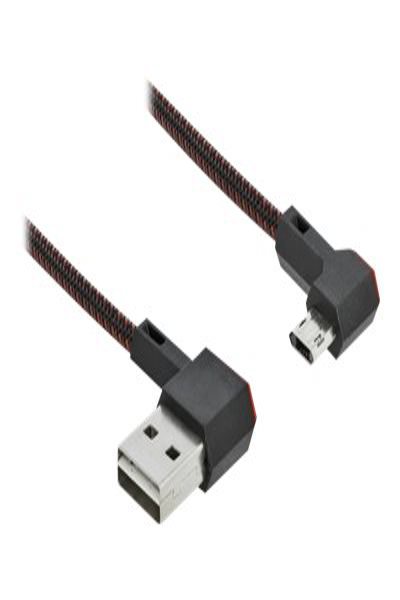 Delock Easy - USB cable - USB (M) left/right angled, reversible to Micro-USB Type B (M) left/right angled, reversible - 85271