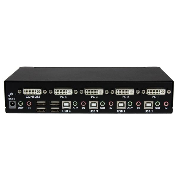 StarTech 4 Port High Resolution USB DVI Dual Link KVM - SV431DVIUAHR
