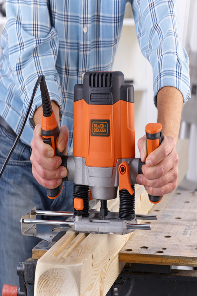 Black & Decker KW1200EKA-QS BLD Plunge Router 1200W - KW1200EKA-QS