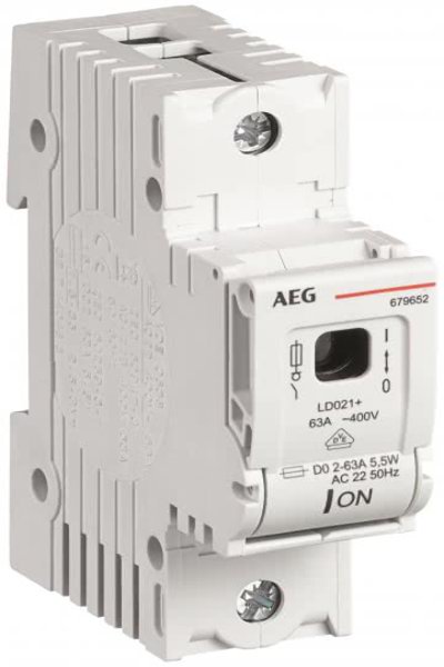 Sectionneur à fusible AEG LD021+ D02 1P 63A