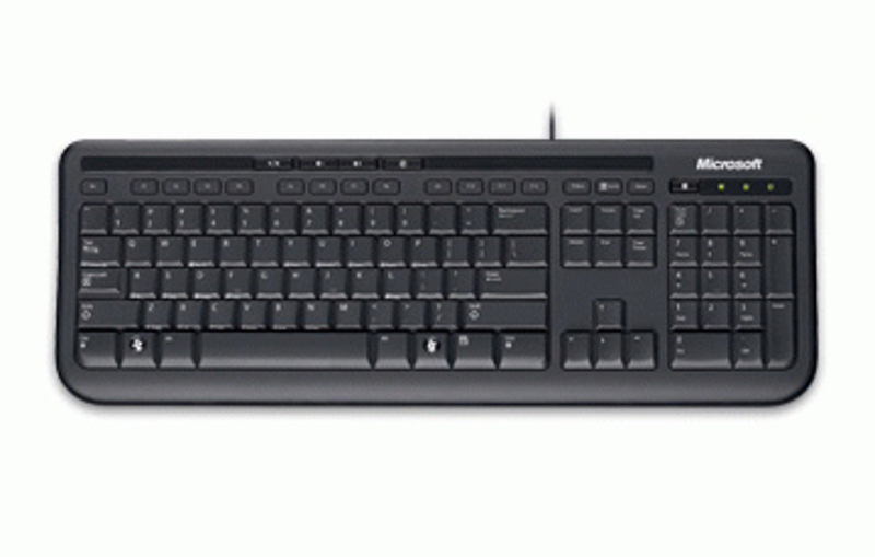 MS WIRED KEYBOARD 600 CLAVIER FILAIRE NOIR ETANCHE USB (COMPATIBLE XBOX) - ANB-00007