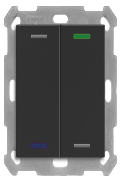 Bouton poussoir KNX double RGBW MDT BE-TAL550206.01