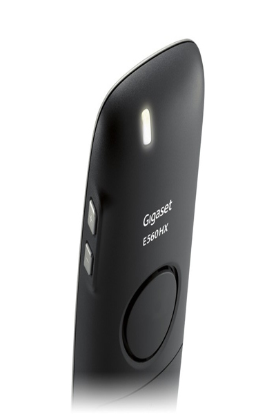 Gigaset E560HX - Analog/DECT telephone - Wireless handset - Speakerphone - 150 entries - Caller ID - Black - S30852-H2766-R101