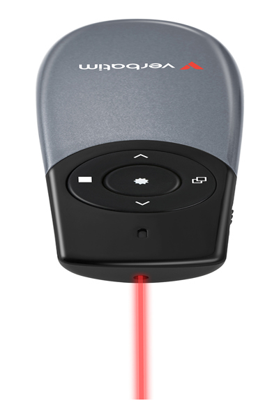 VERBATIM FOCUS WIRELESS PRESENTER WITH RED LASER POINTER - 32365