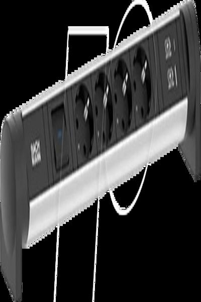 Bachmann CYCLE Desk 4xCEE7/3 1xSchalter 708.002 - Power Accessory - 708002