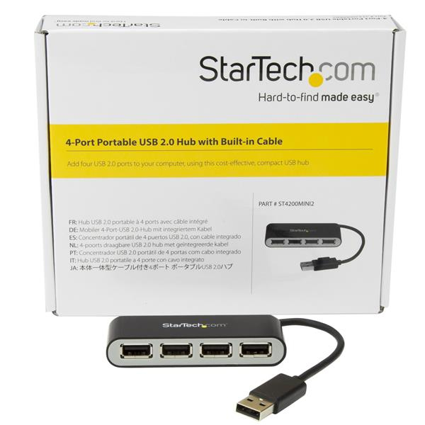 4 Port USB 2.0 Hub USB Bus Powered ST4200MINI2 - ST4200MINI2