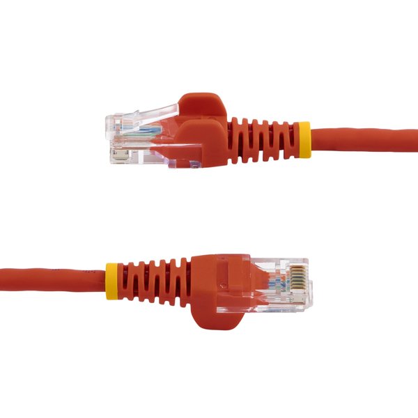 45PAT50CMRD 0.5m Cat5e Ethernet Network Cable Snagless Red - 45PAT50CMRD