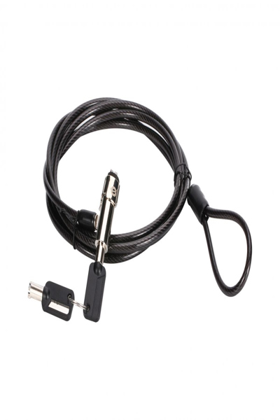 Conceptronic CUSTODIO02BN Keyed Laptop Lock - Nano Security Slot - 1.8m - 1.8 m - Nano - Key - Black
