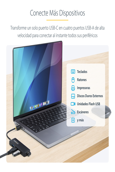StarTech.com 4-Port USB-C Hub 5Gbps - H5C4A-USB-HUB