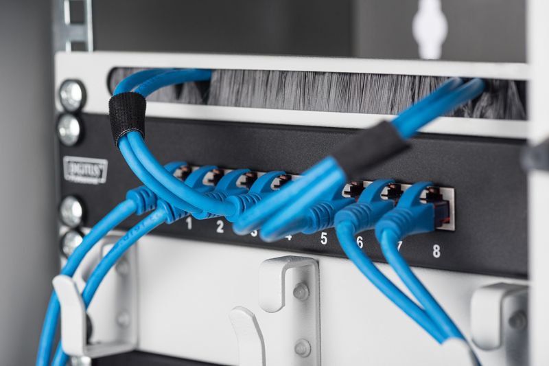 DIGITUS 10inch Cable Management Panel - DN-10 ORG-1/2U