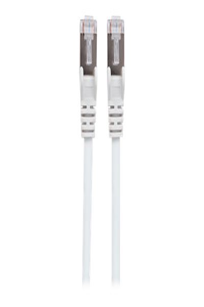 Intellinet Network Patch Cable - Cat7 Cable/Cat6A Plugs - 2m - White - Copper - S/FTP - LSOH / LSZH - PVC - Gold Plated Contacts - Snagless - Booted - Polybag - 2 m - Cat7 - S/FTP (S-STP) - RJ-45 - RJ-45 - White - 741385