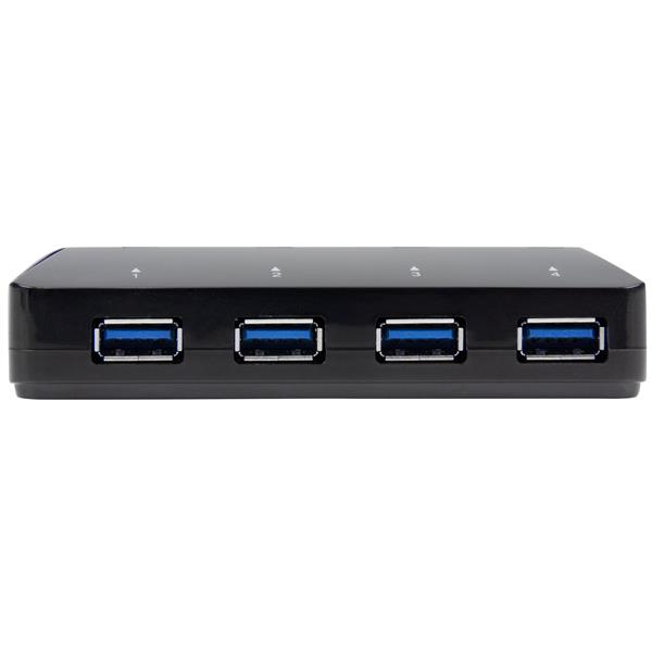 StarTech 4 Port USB 3.0 Hub plus dedicated charging port - 1 x 2.4A port - Desktop USB hub and fast charging station - USB switch for sharing peripherals - 4 ports - ST53004U1C