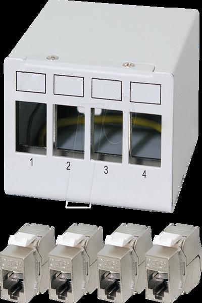 LogiLink NK4090 Patch Panel Cat 6a Light Gray RAL 7035