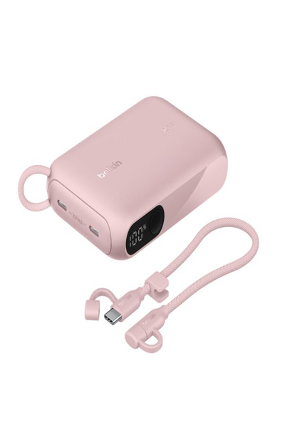 Belkin BoostCharge - Power Bank - with Display - 10000 mAh - 20 Watt - PD - 2 - BPB027HQPK