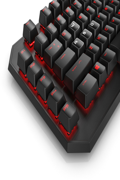 HP OMEN by Sequencer Keyboard: Full-size, Wired, Mechanical, Black - 2VN99AA