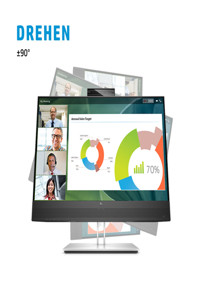 HP E24MV G4 Conferencing Monitor: 24-inch (60.5 cm) conferencing monitor. - 169L0E9#ABU