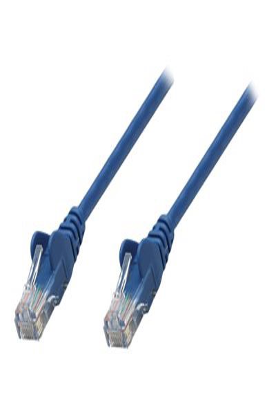 Intellinet nätverkspatchkabel, Cat5e, 0,5m, blå, CCA, U/UTP - 318129