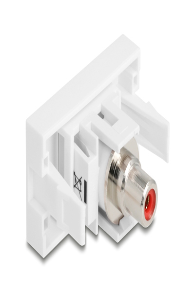 Delock Easy 45 Modul Cinch Buchse zu rot weiÃƒÅ¸ - 90857