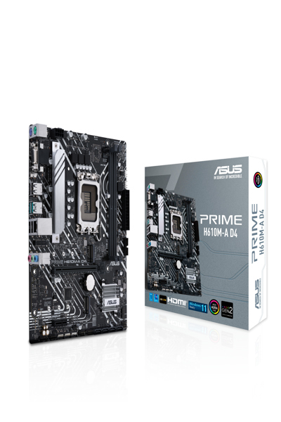 ASUS PRIME H610M-A D4 - Moderkort - 90MB19P0-M0EAY0