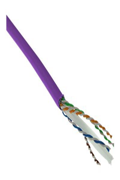 ACT Cat 6 F/UTP solid installation cable - LSZH - CPR euroclass ECA - 24 AWG - violet 305 meter - 305 m - Cat6 - F/UTP (FTP) - Violet
