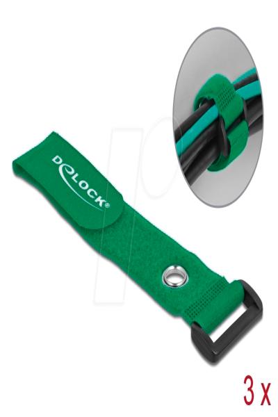 Delock Hook & loop fastener cinch cable tie - 19553