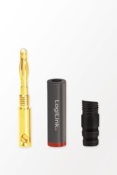 LogiLink Banan Plug Set 4-delad 2 par upp till 4mm² - CA1212