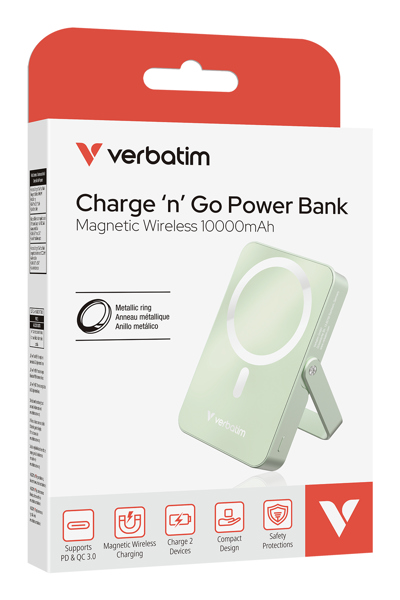 Verbatim 32259 Charge'n'Go Stand Mag - Rechargable Battery - 32259