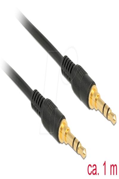 Delock Audio cable - mini-phone stereo 3.5 mm male to mini-phone stereo 3.5 mm male - 85547