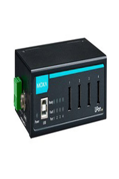 Moxa UPort 404-T w/o Adapter - USB 2.0 - USB 1.1 - USB 2.0 - USB 2.0 - 480 Mbit/s - Black - Metal - UPort 404-T w/o Adapter