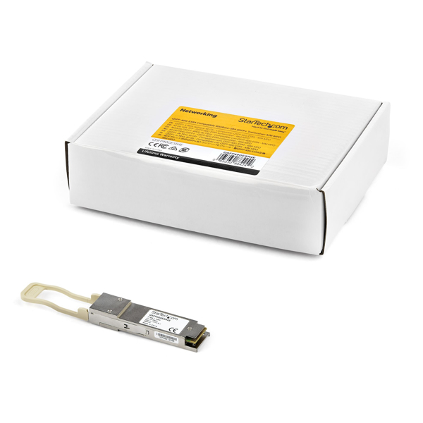 StarTech.com JG709A-ST Transceiver Modul (QSFP Module, 40GBase-SR4 HP kompatibel, Glasfaser, 850nm, MPO Multimode mit DDM) - QSFP+-Transceivermodul (gleichwertig mit: HP JG709A) - 40 Gigabit LAN - 40GBASE-SR4 - MPO-Multi-Modus - bis zu 300 m - 850 nm - für HPE Fl - JG709A-ST