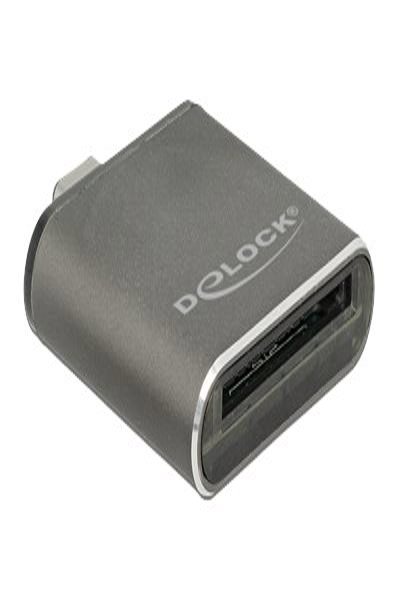 Delock USB Typ-C SDHC / SDXC UHS-II / MMC Kortläsare med en kortplats - 91498