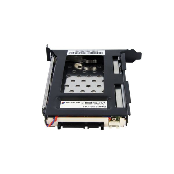 StarTech 2.5" SATA mobile frame for PC expansion slot - storage bay adapter - black (S25SLOTR) - S25SLOTR