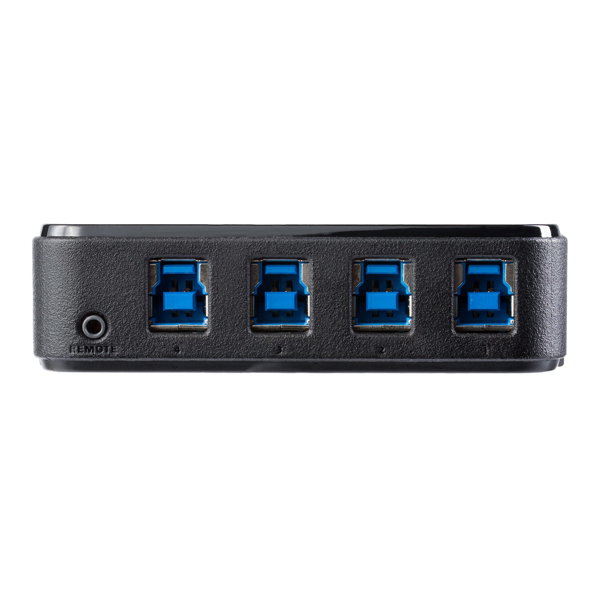 StarTech 4X4 USB 3.0 Peripheral Sharing Switch - 5 Gbit/s - Micro-USB Type-B - Black - Plastic - CE - FCC - REACH - 0 - 40 °C - HBS304A24A
