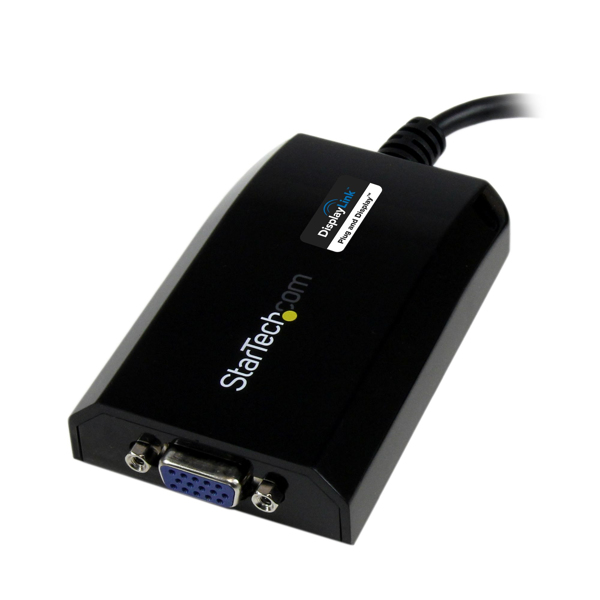 StarTech USB 3.0 to VGA Adapter - 1920x1200 - 3.2 Gen 1 (3.1 Gen 1) - USB Type-A - VGA (D-Sub) output - 1920 x 1200 pixels - USB32VGAPRO