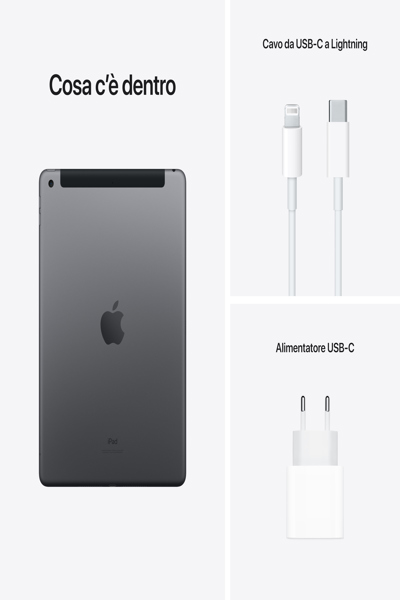 Apple iPad 10.2-inch Wi-Fi + Cellular 64 GB Space Gray 9. Gen. 10.2-inch Wi-Fi + Cellular 64 GB - 10.2" Tablet - A13 25.9cm-Display