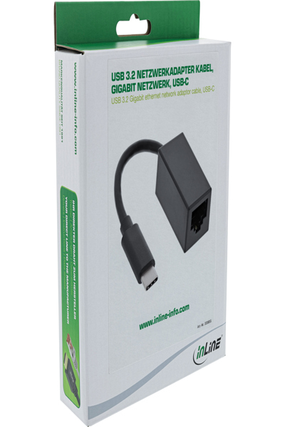 Adaptateur réseau Ethernet Gigabit USB 3.2 InLine USB-C