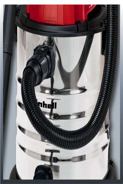 Einhell TC-VC 1930 S - Dry&Wet - Black - Grey - Red - 30L - 19 kPa - 2342188