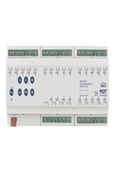 MDT Actionneur universel 24 voies 12TE REG 16A 230VAC 100µF 15EVG