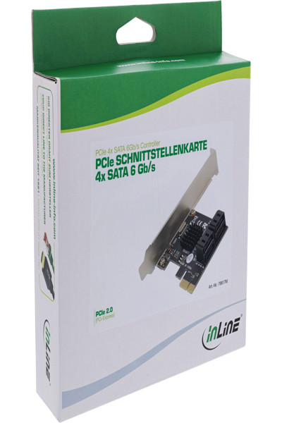 Contrôleur SATA 6 Gbit/s en ligne avec 4 ports SATA PCI-Express 2.0