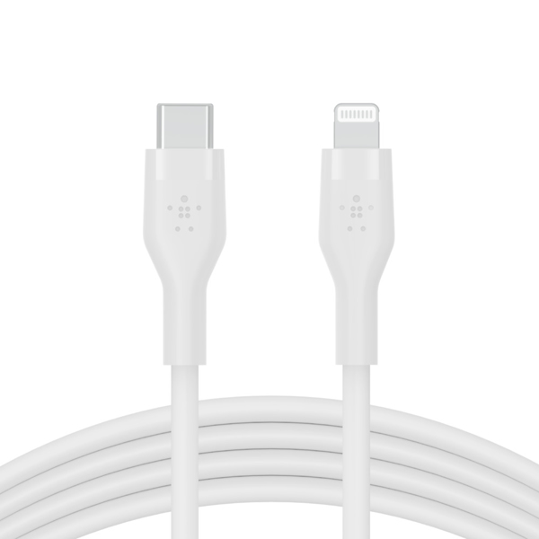 Belkin BOOST CHARGE USB-C to LTG Silicon 2M White - Digital - CAA009BT2MWH