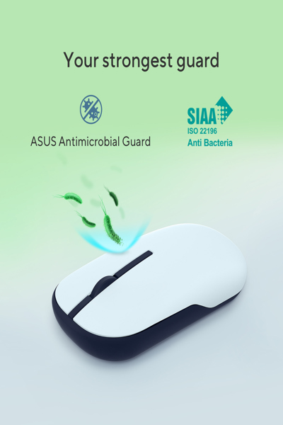 ASUS 90XB07A0-BMU0A0 Mouse Marshmallow Md100 optical 1,600 dpi - 90XB07A0-BMU0A0