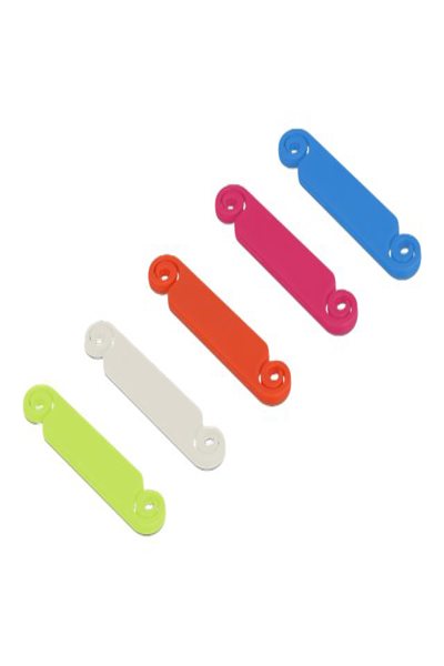 Delock Kabelmarkeringssats - vit, blå, röd, grön, rosa - 18406