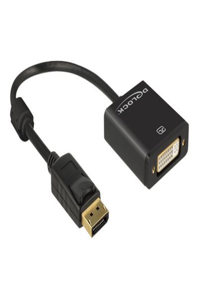 Delock DisplayPort-adapter - DisplayPort (hane) till DVI-I (hona) - 62599