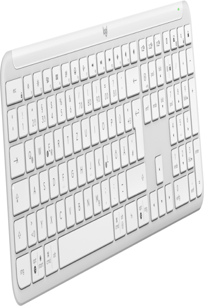 Logitech Signature Slim K950 Trådlöst Vit DEU - 920-012452