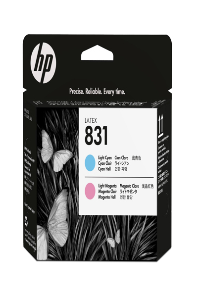 HP 831 Light Magenta/Light Cyan Latex Printhead: For HP Latex 110/310/330/360 Printers - CZ679A
