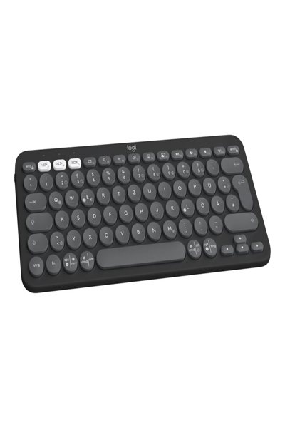 Logitech Pebble Keys 2 K380s - Mini - Wireless - RF Wireless + Bluetooth - Scissor key switch - QWERTY - Graphite - 920-011843