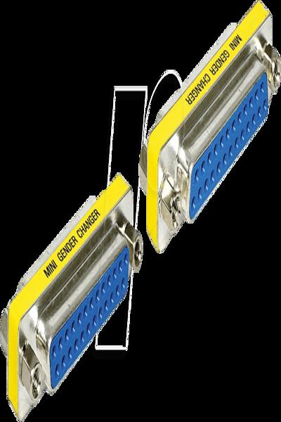 Delock Adapter Sub-D - Serial / parallel gender changer - 65483