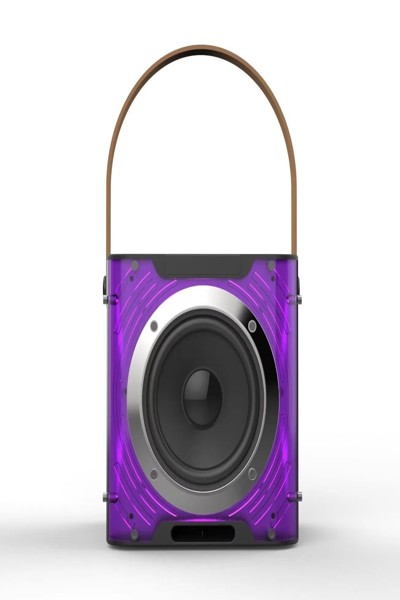 Haut-parleur karaoké noir Extralink LIFESTYLE avec double micro