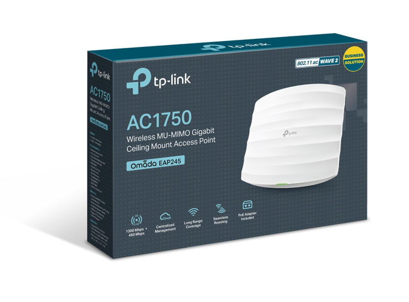 TP-LINK Omada EAP245 AC1750 Dual Band AP - EAP245